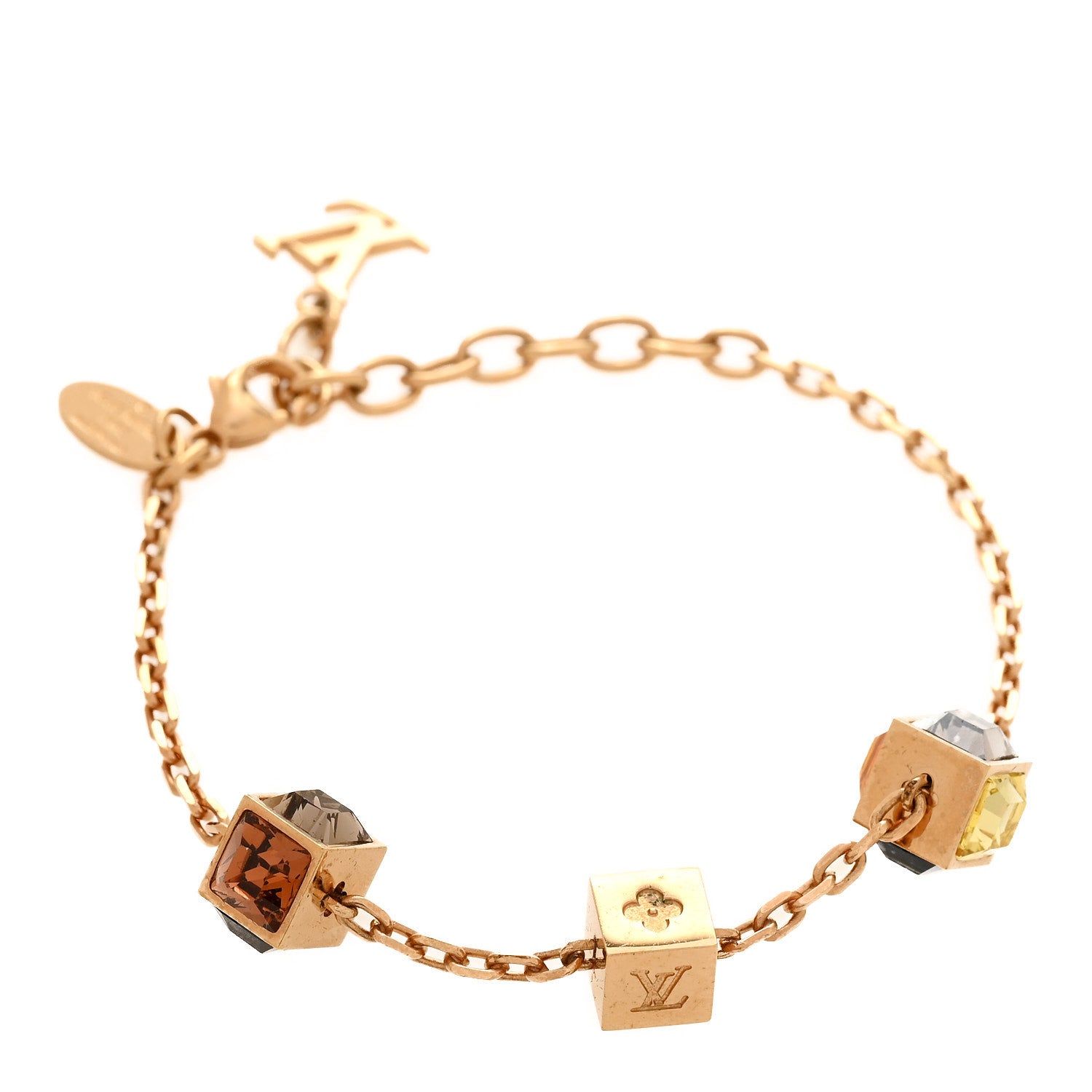 Louis Vuitton Swarovski Gamble Bracelet Azur Gold 1 of 5
