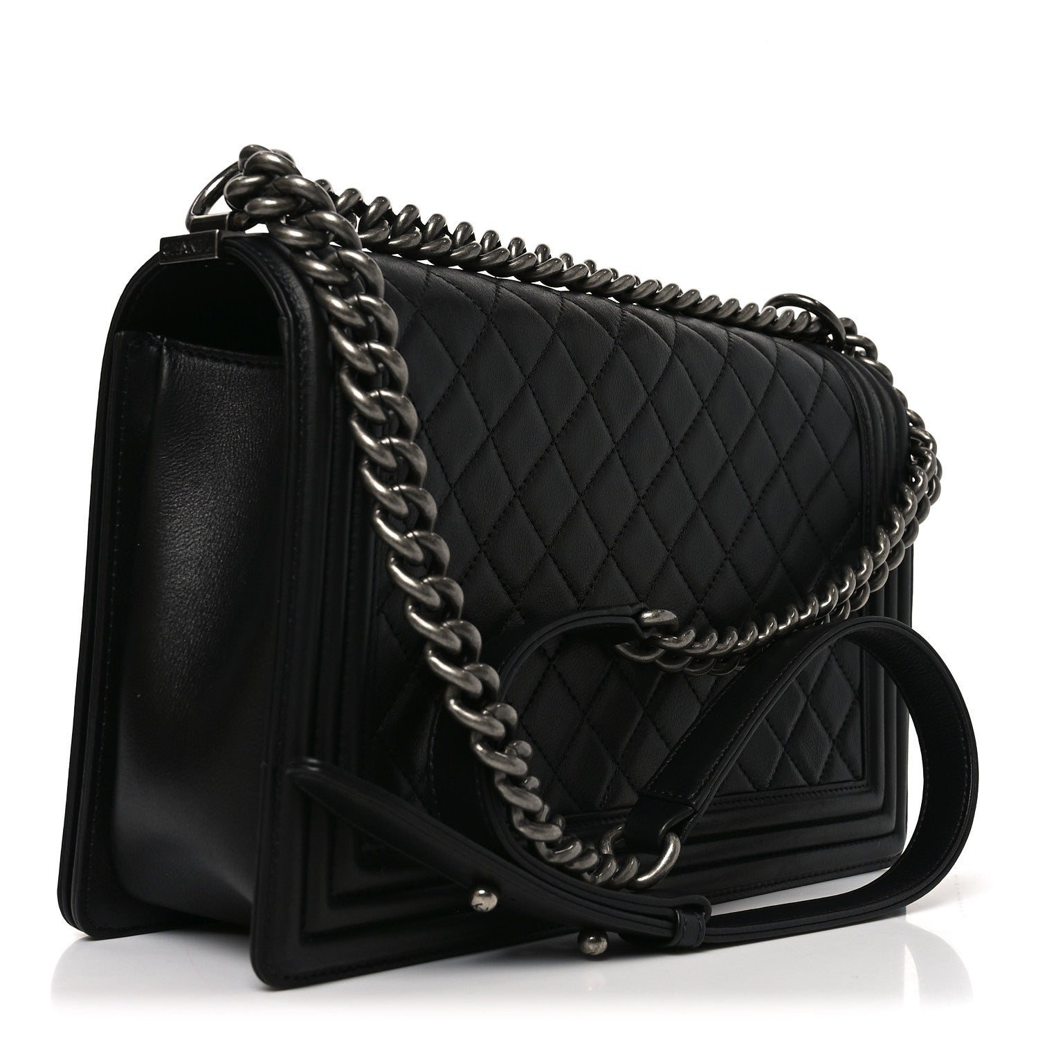 Chanel Calfskin Quilted New Medium Boy Flap Black 3 of 11