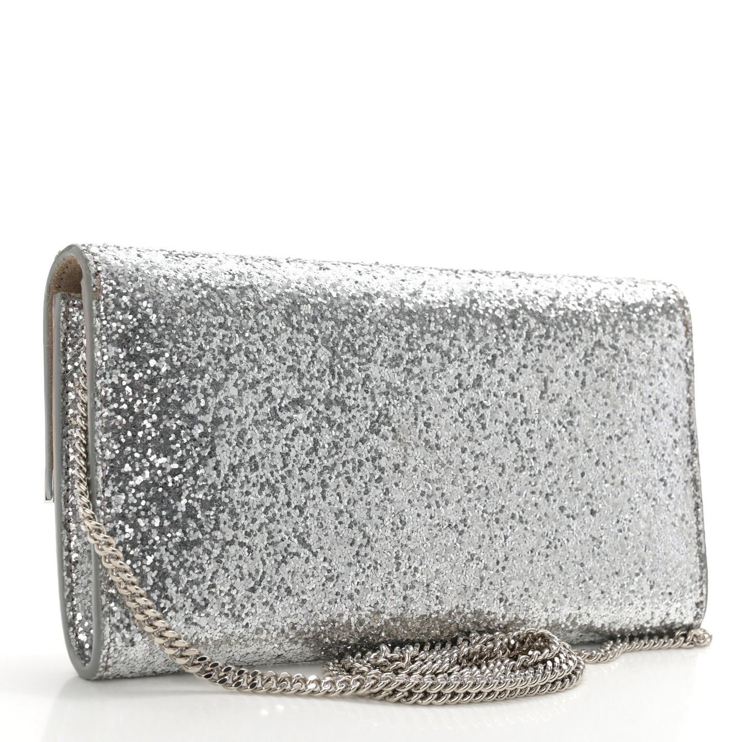 Glitter Emmie Clutch Silver