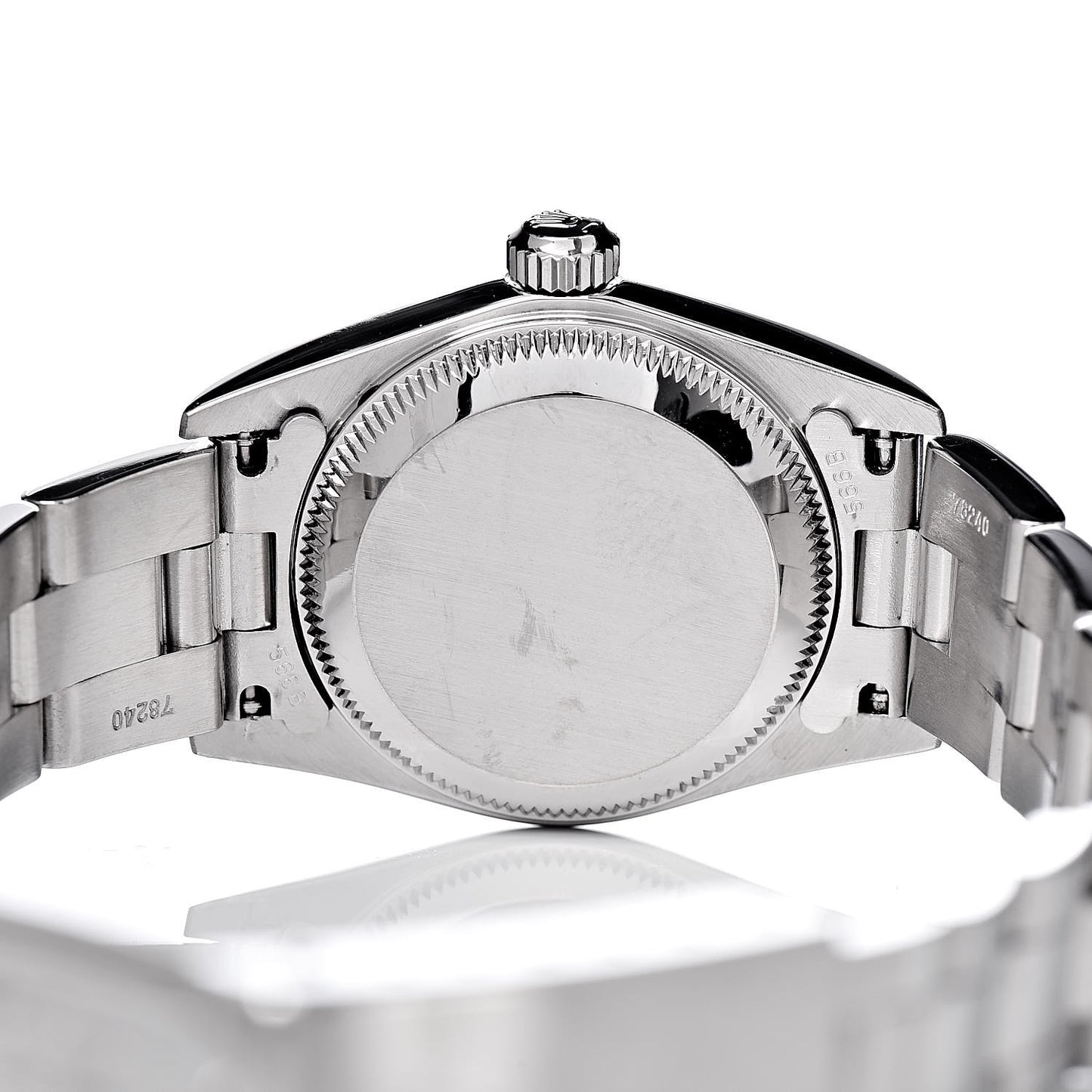 Stainless Steel 24mm Oyster Perpetual Watch Pink 76080