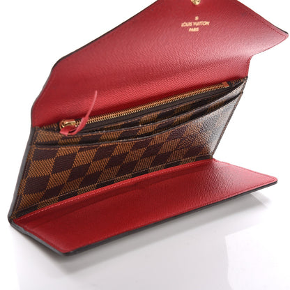 Louis Vuitton Damier Ebene Josephine Wallet Red 5 of 10