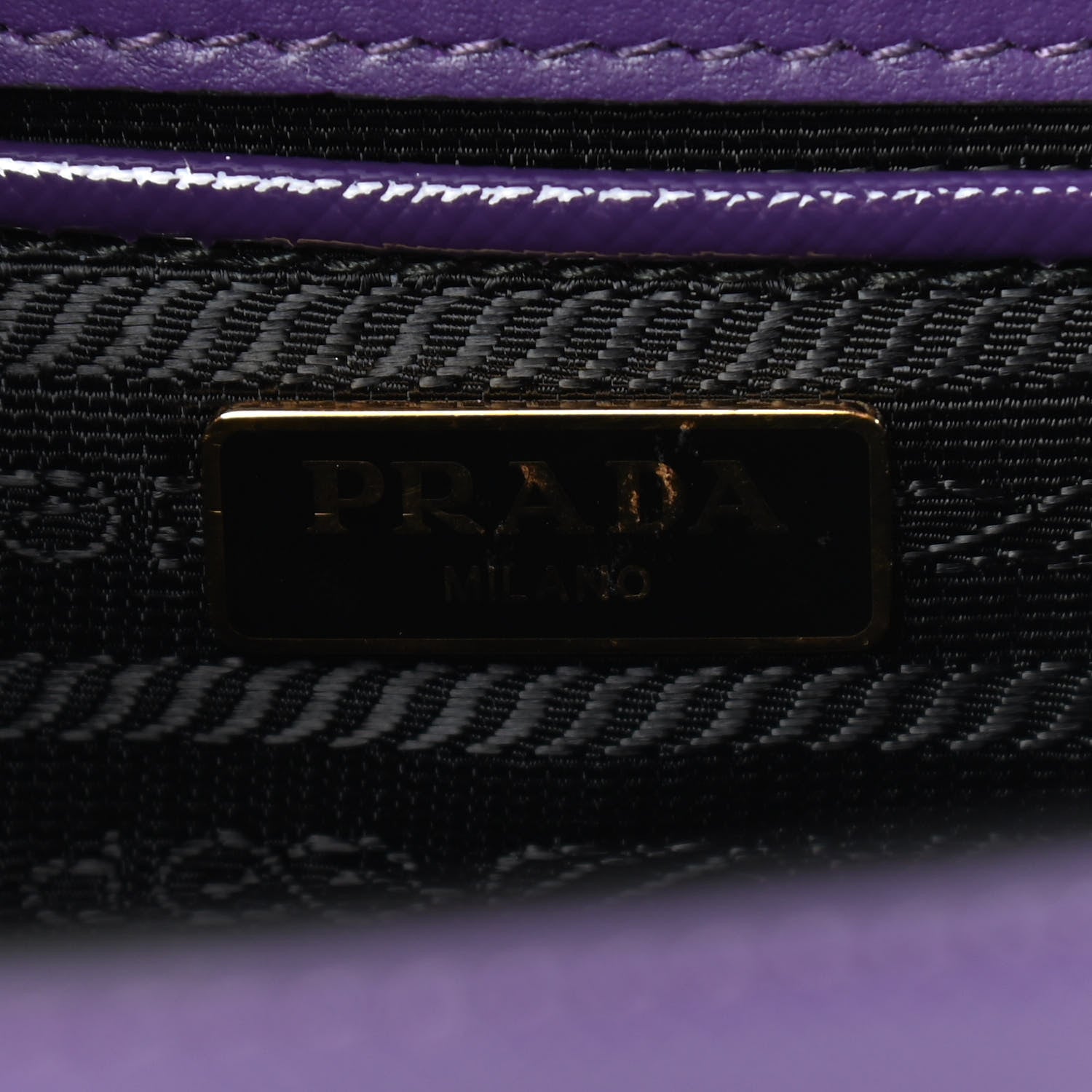 Prada Saffiano Soft Calfskin Chain Crossbody Bag Viola 6 of 10