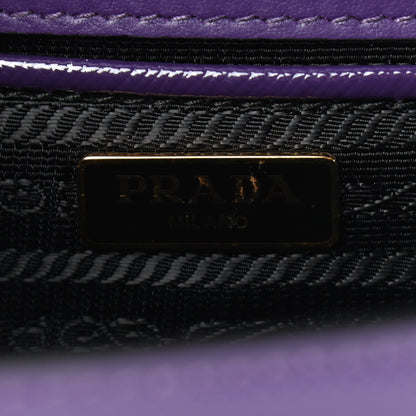Prada Saffiano Soft Calfskin Chain Crossbody Bag Viola 6 of 10