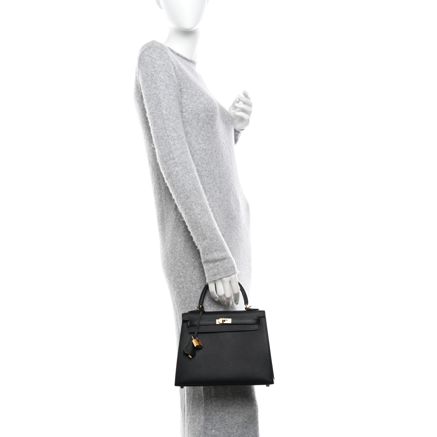 Hermes Epsom Kelly Sellier 25 Black 2 of 11