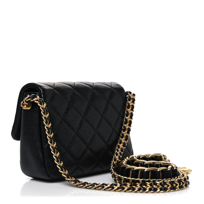 Chanel Caviar Quilted Mini Chain Soul Flap Black 3 of 10