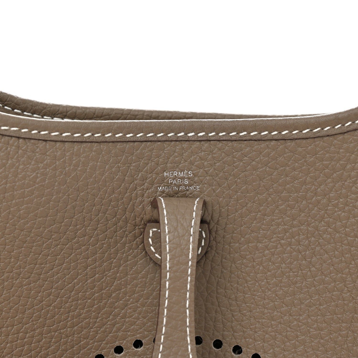 Hermes Taurillon Clemence Amazone Evelyne TPM Etoupe Bleu Indigo 6 of 12
