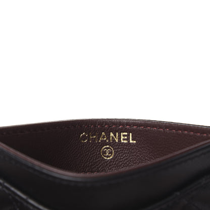 Chanel Lambskin Quilted Card Holder Black 6 of 9