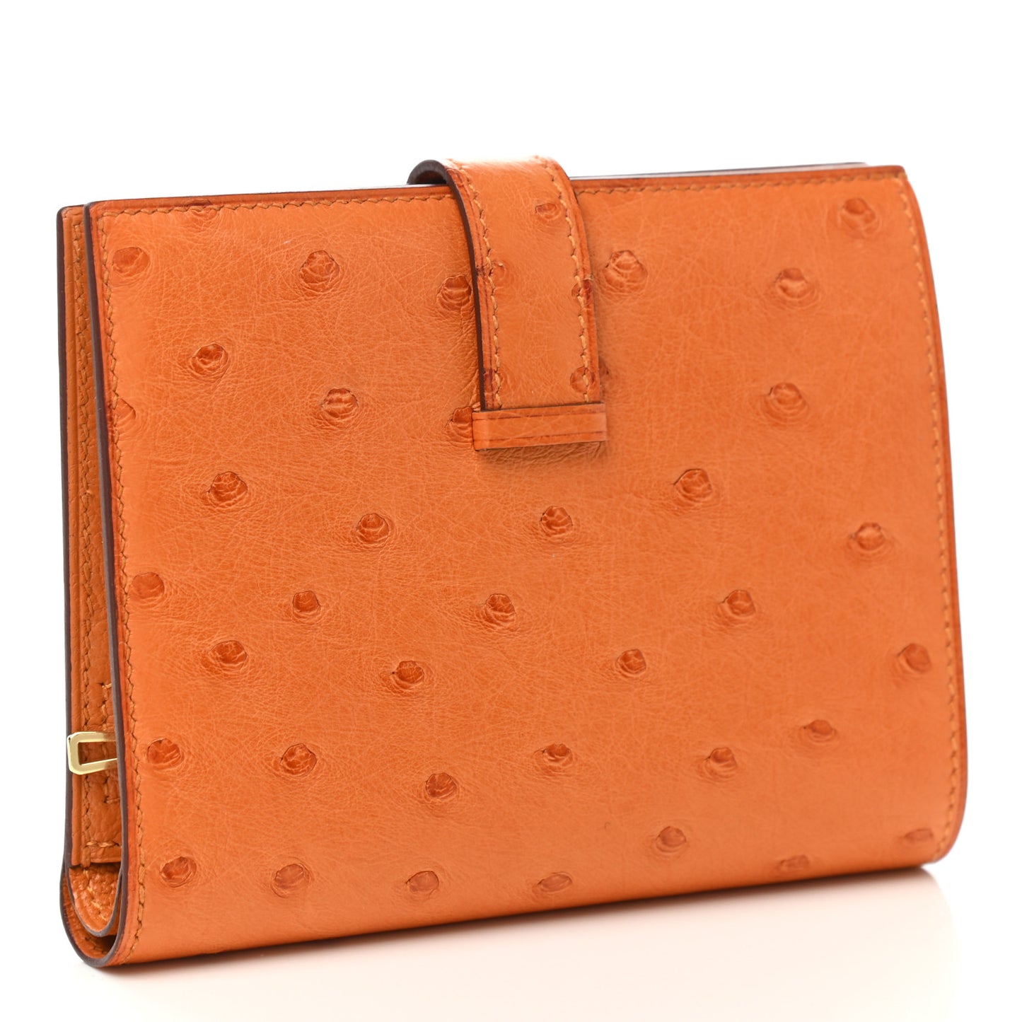 Ostrich Bearn Compact Wallet Orange