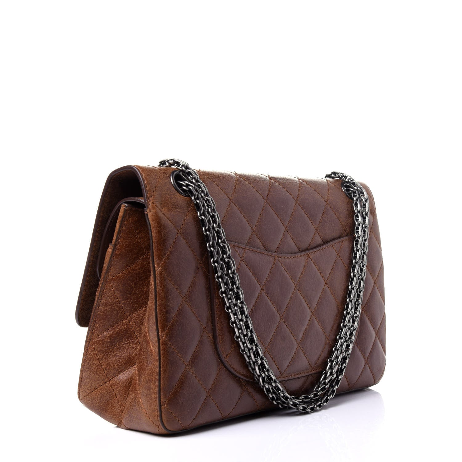 Chanel Aged Calfskin Quilted 2.55 Reissue 226 Flap Light Brown 5 of 17