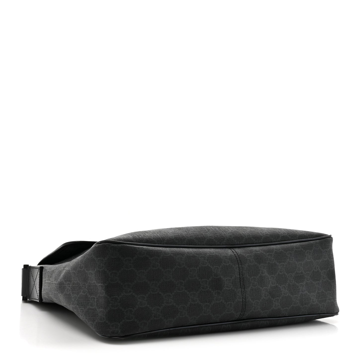 GG Plus Monogram Medium Flap Messenger Bag Black