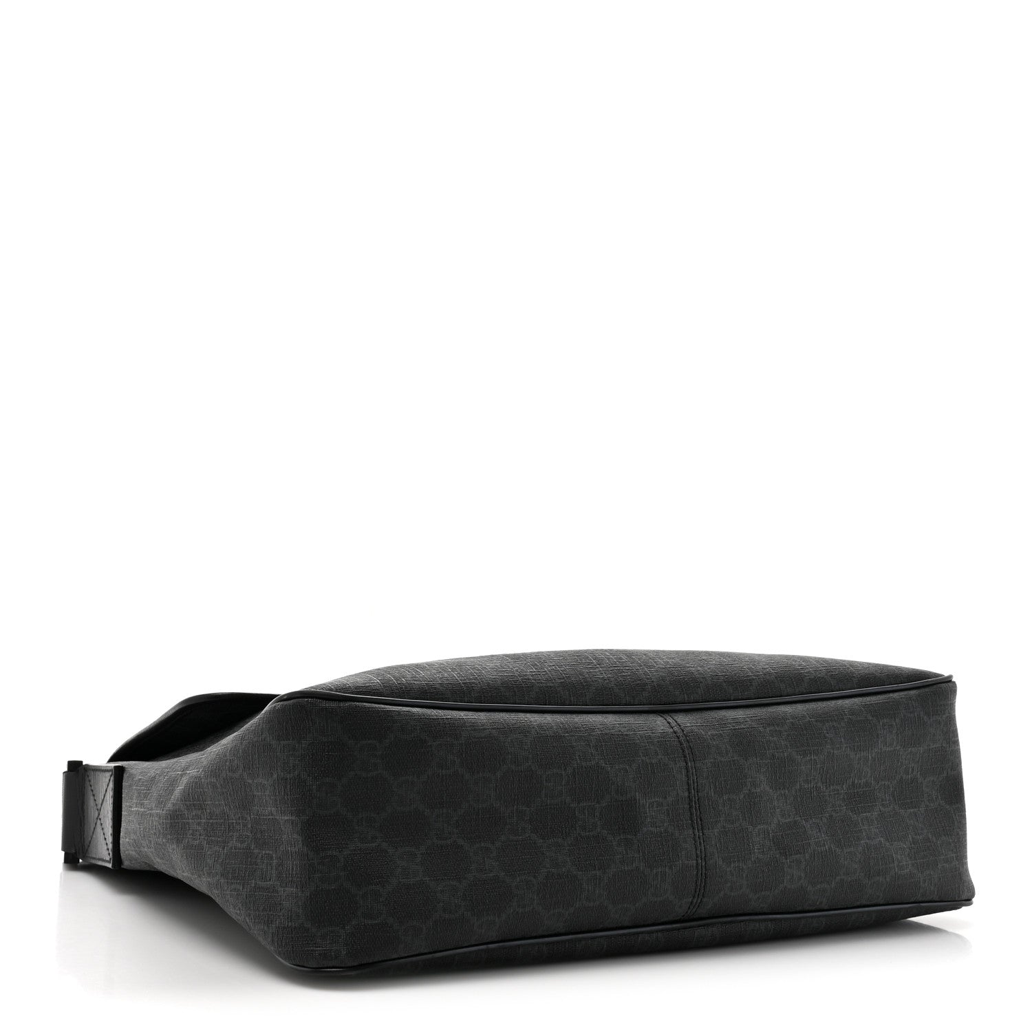 Gucci GG Plus Monogram Medium Flap Messenger Bag Black 4 of 16