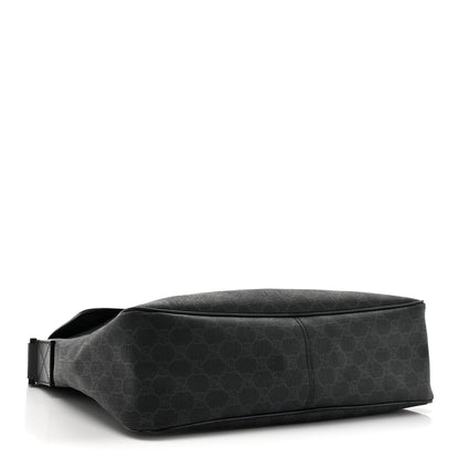 Gucci GG Plus Monogram Medium Flap Messenger Bag Black 4 of 16