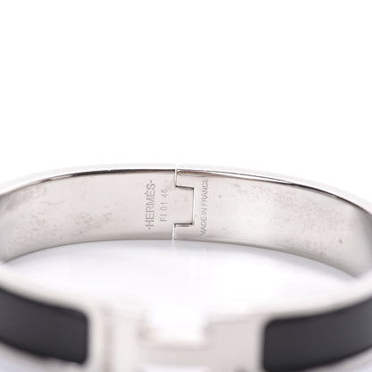 Hermes Enamel Narrow Clic Clac H Bracelet GM Black 4 of 4