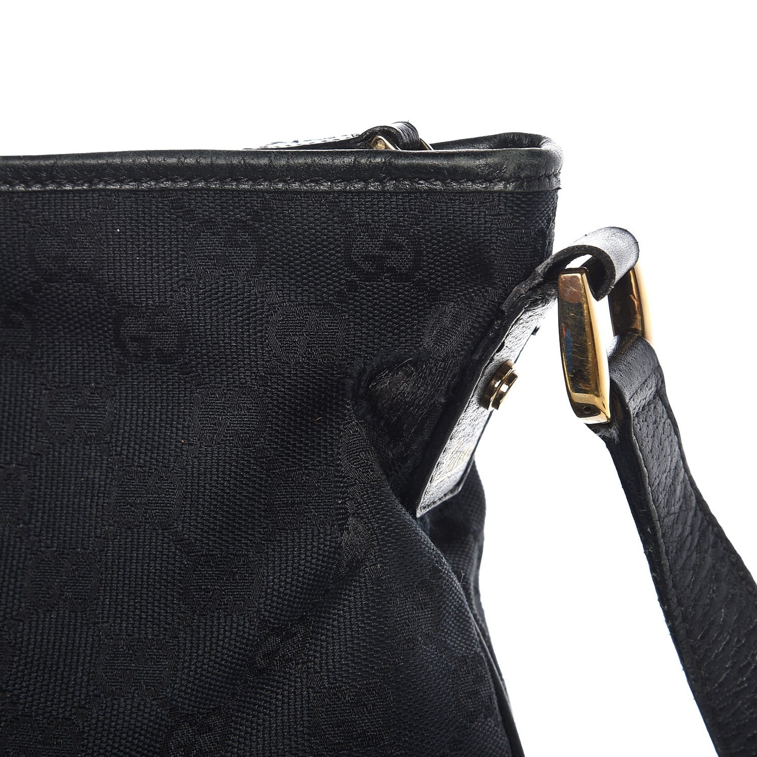 Gucci Monogram Abbey Messenger Bag Black 10 of 11