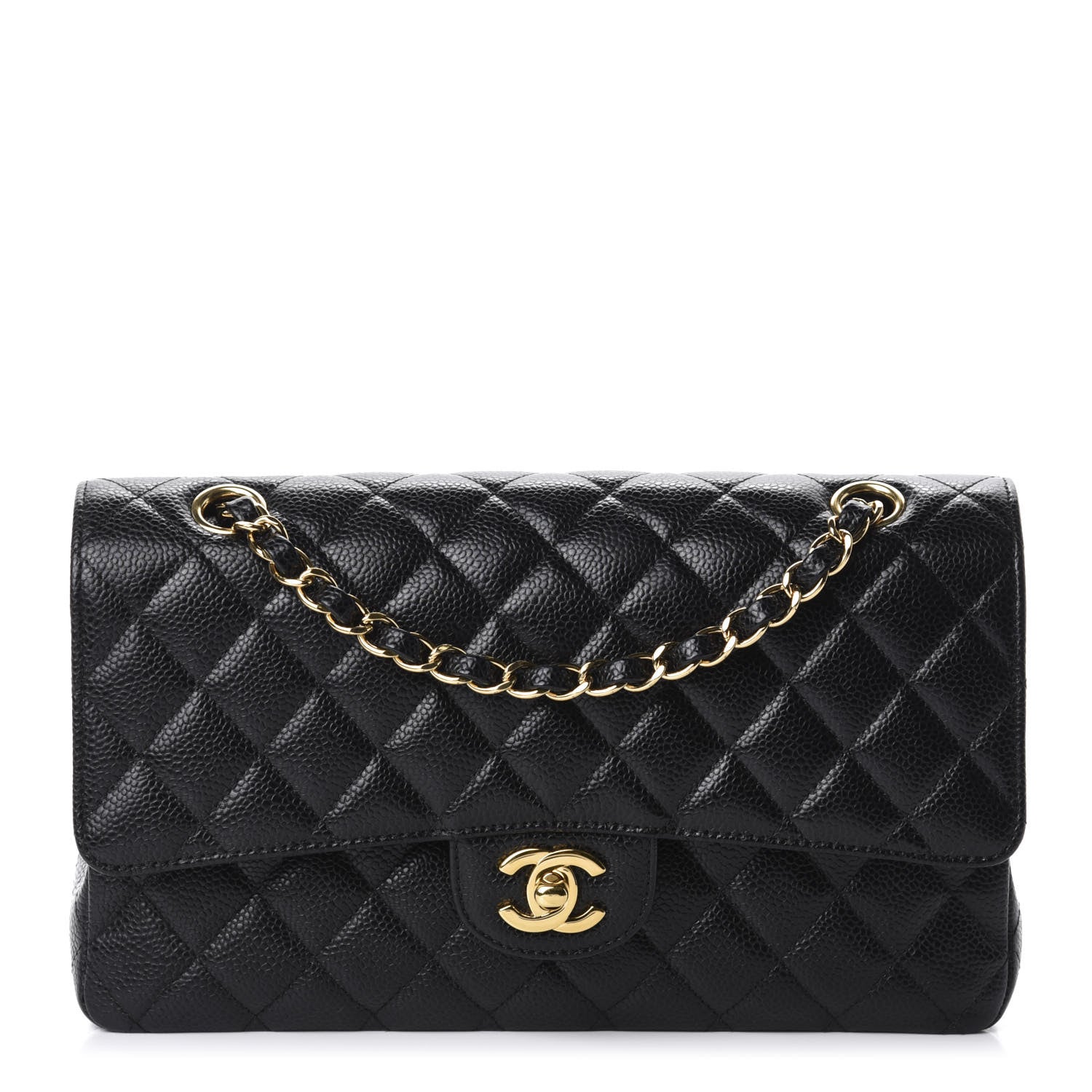 Chanel Caviar Quilted Medium Double Flap Black 1 of 11