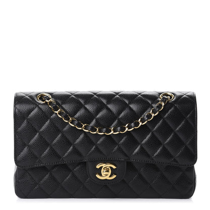 Chanel Caviar Quilted Medium Double Flap Black 1 of 11