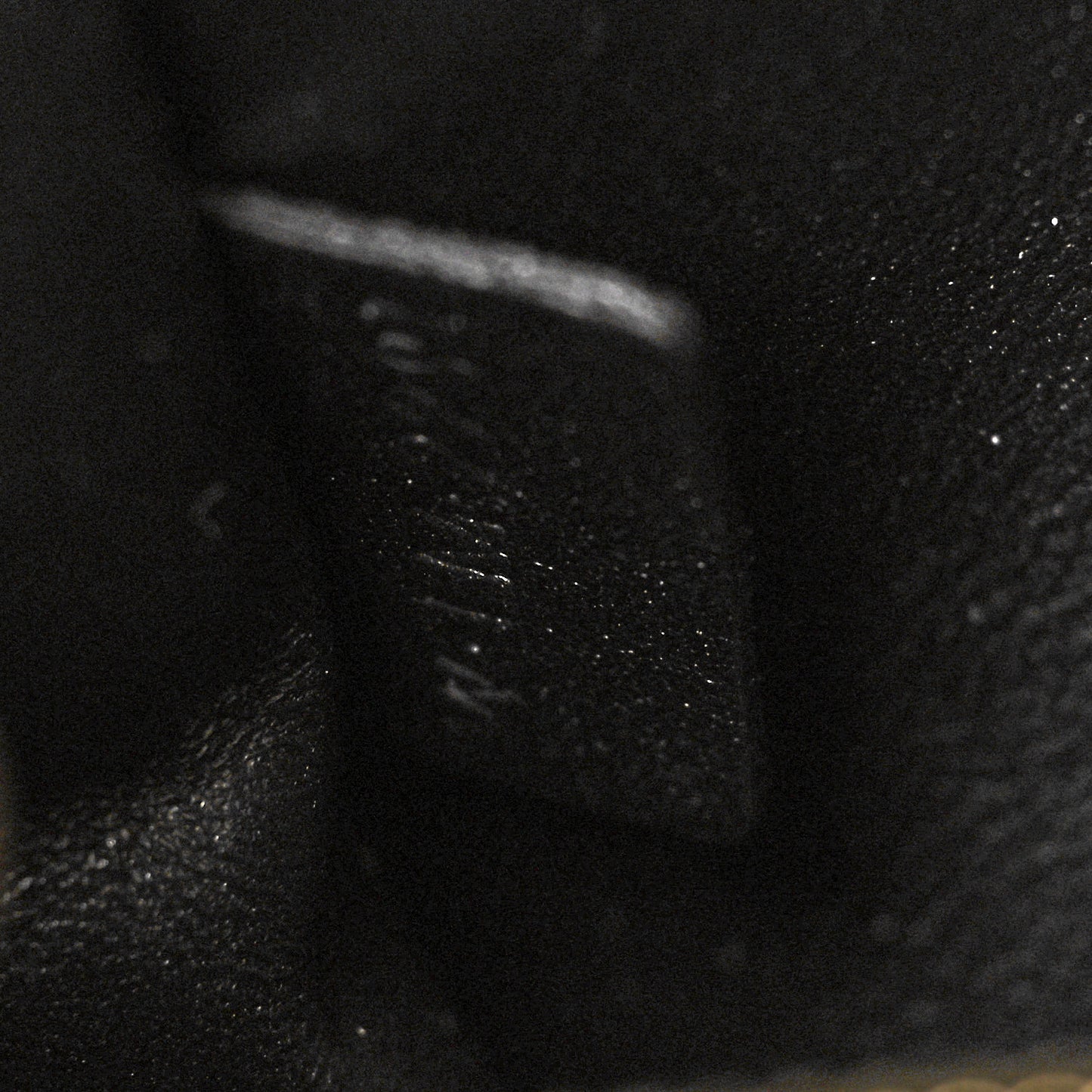 Shiny Calfskin Triomphe Chain Bag Black