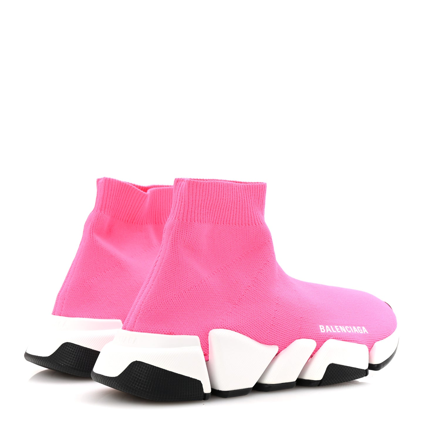 Neoprene Knit Womens Speed Sneakers 38 Pink White