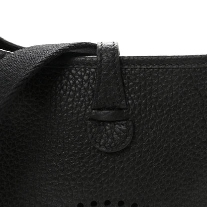 Hermes Taurillon Clemence Evelyne TPM Black 8 of 11
