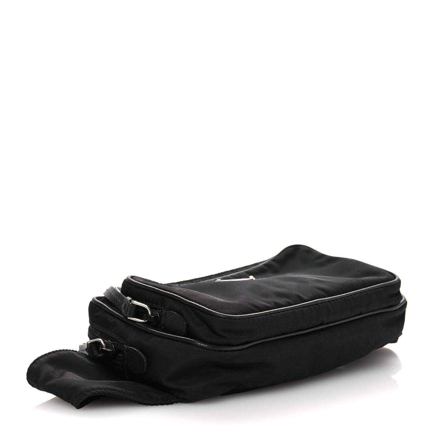 Re-Nylon Saffiano Belt Bag Black Black