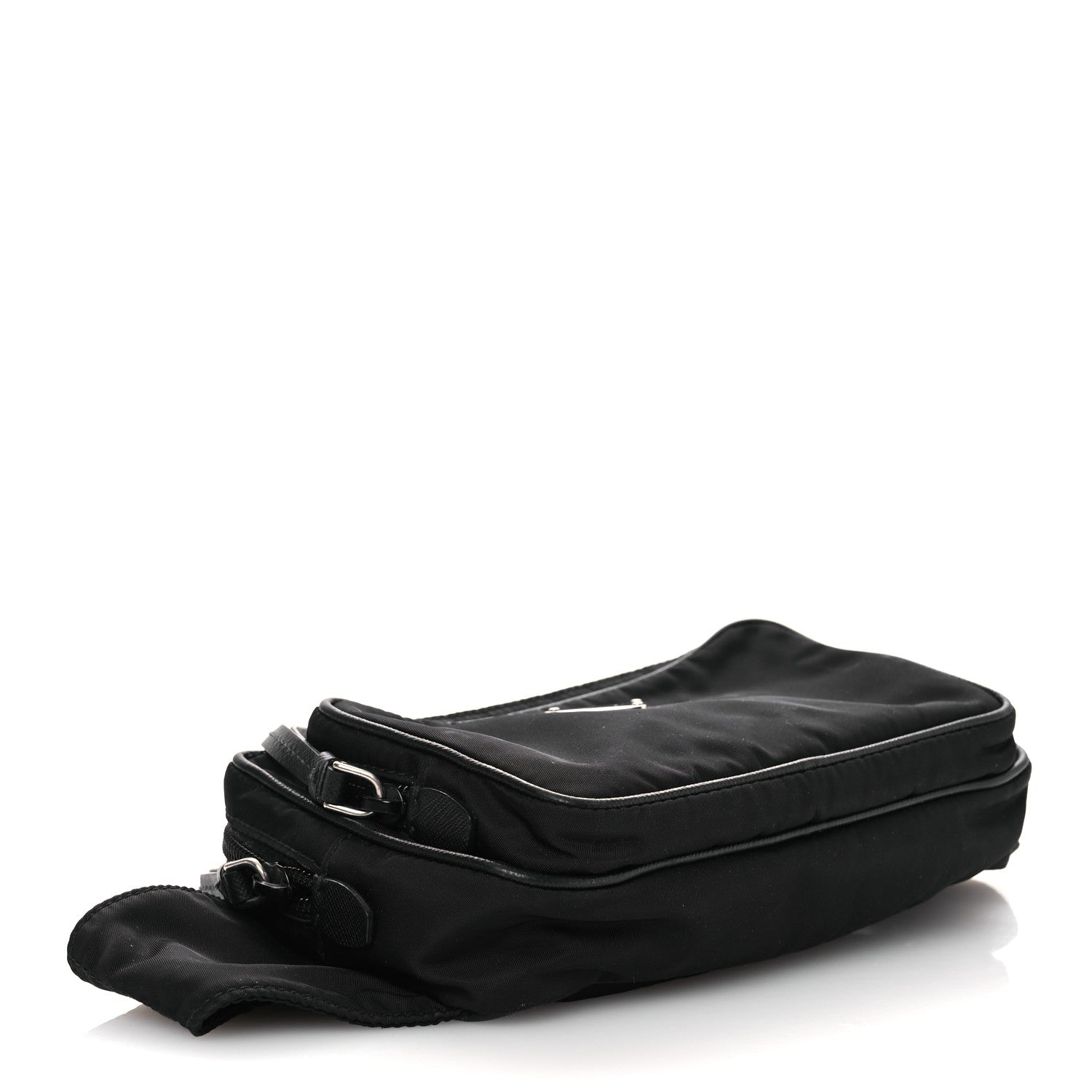 Prada Re-Nylon Saffiano Belt Bag Black Black 4 of 13