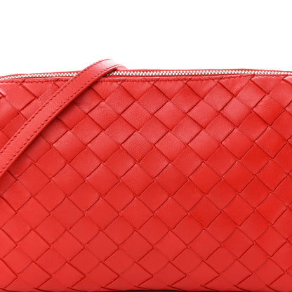 Bottega Veneta Nappa Intrecciato Small Camera Bag Red 9 of 12