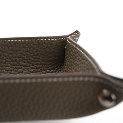 Hermes Taurillon Clemence Mini Mises et Relances Change Tray Etoupe 6 of 7