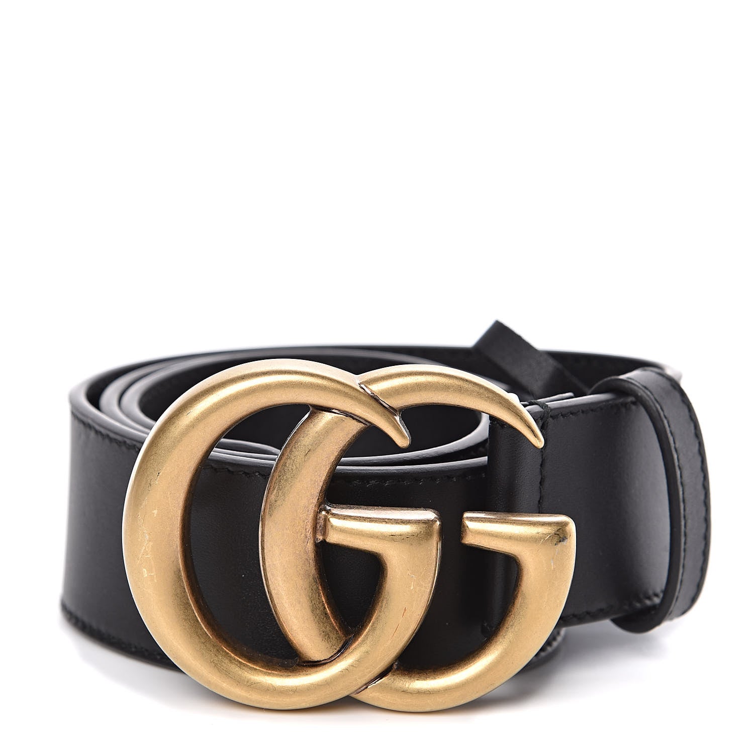 Gucci Calfskin Double G 40mm Belt 65 26 Black 1 of 6