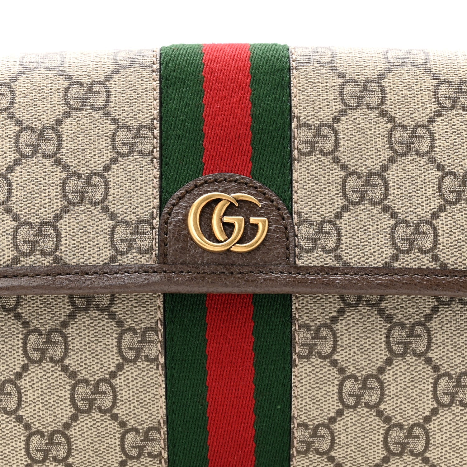Gucci GG Supreme Monogram Web Small Ophidia Belt Bag Brown 8 of 11