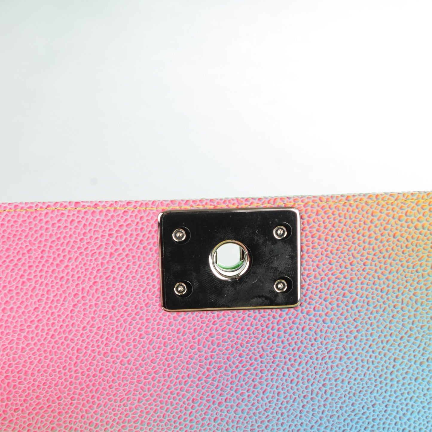 Caviar Quilted Medium Cuba Rainbow Boy Flap Multicolor