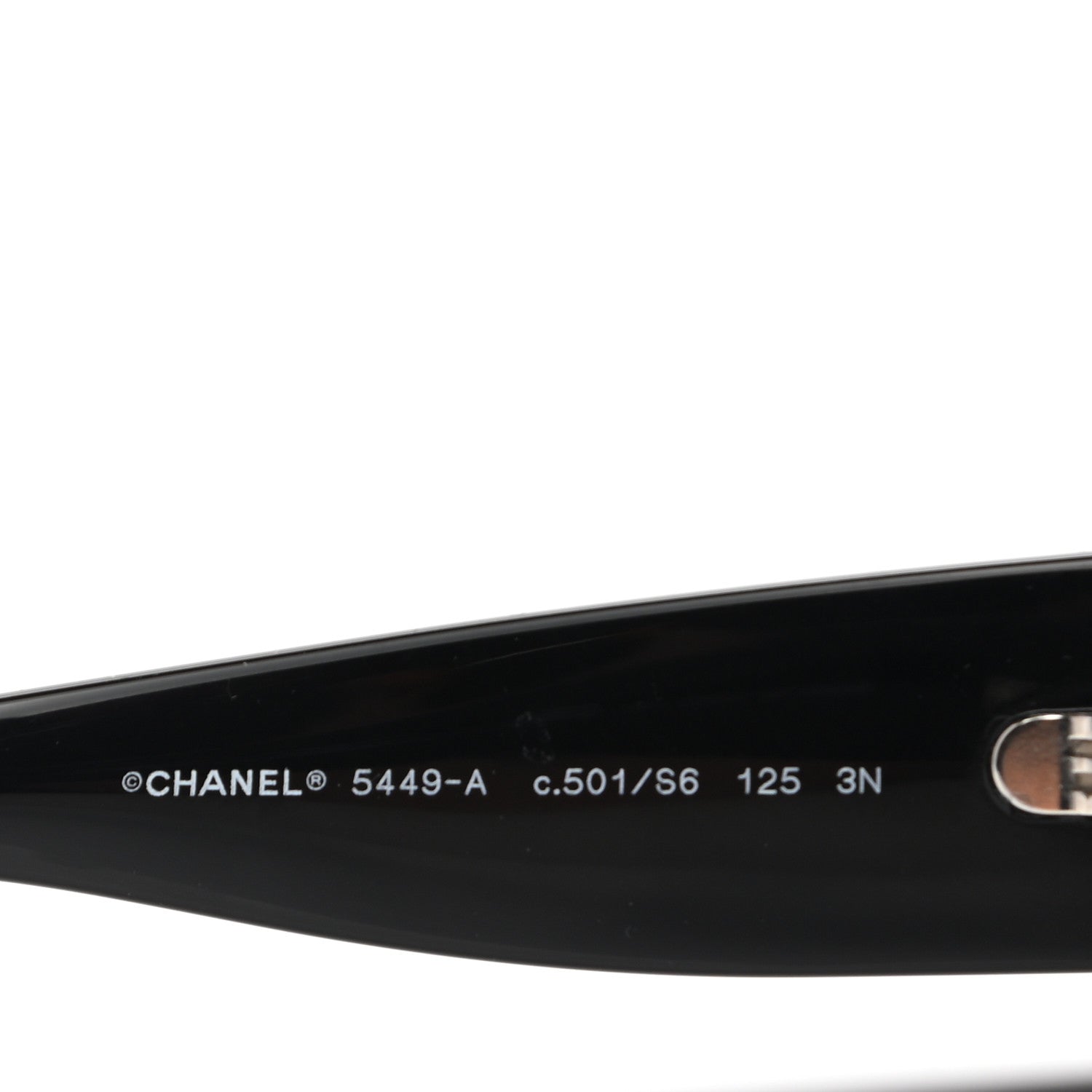 Chanel Acetate Shield Sunglasses 5449-A Black 5 of 7