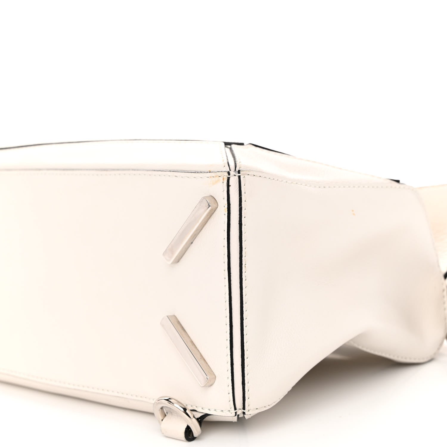 Loewe Grained Calfskin Small Puzzle Bag White 9 of 11