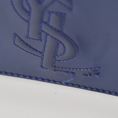 Saint Laurent Patent Belle De Jour Flap Wallet Blue 10 of 11