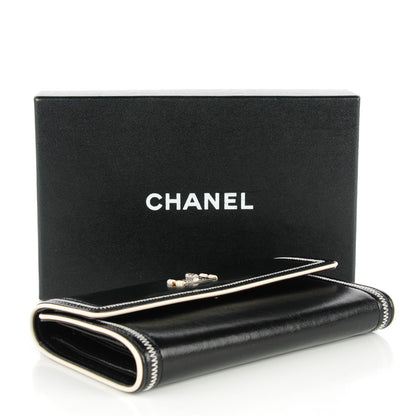 Chanel Lambskin Large Flap Wallet Black 4 of 8