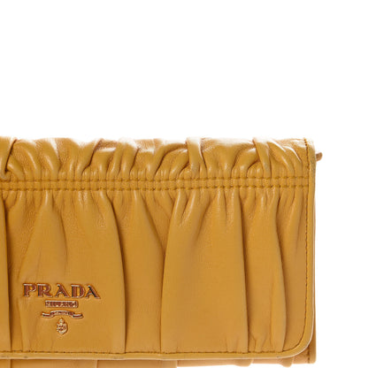 Prada Nappa Gaufre Continental Wallet Ginestra 7 of 16