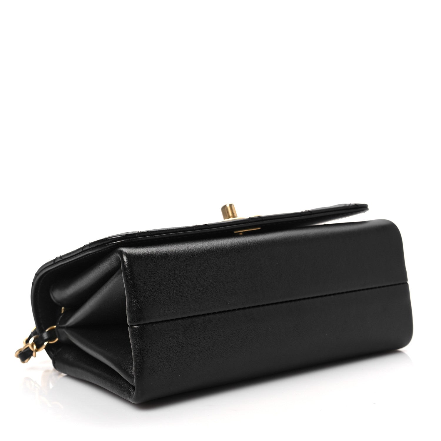Chanel Calfskin Quilted Pearl Jewel Chain Flap Black 4 of 8