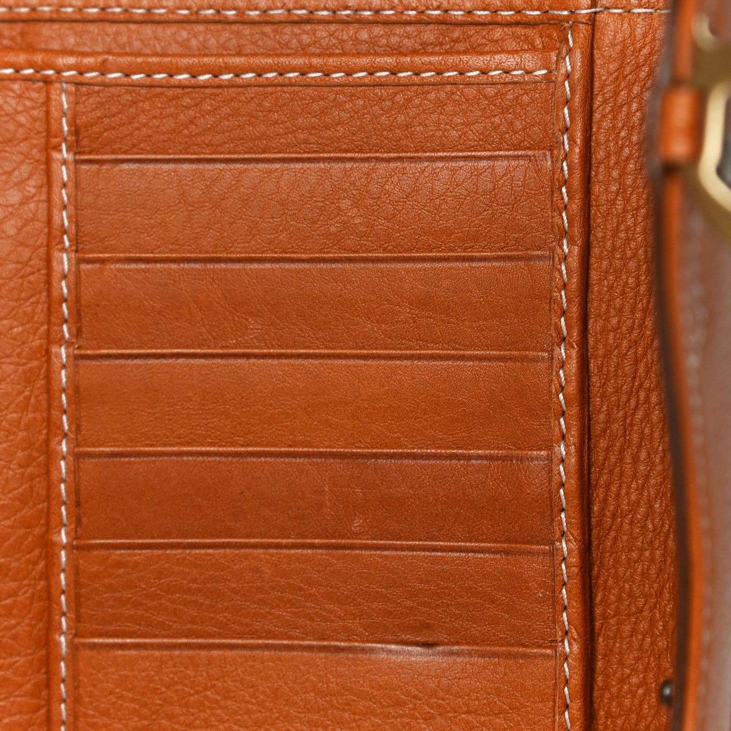 Calfskin Saddle Wallet Brown