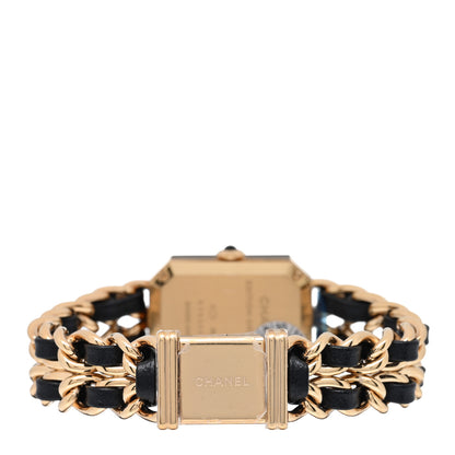 Chanel Stainless Steel Lambskin 20mm Chain Premiere Quartz Watch Gold M 3 of 4