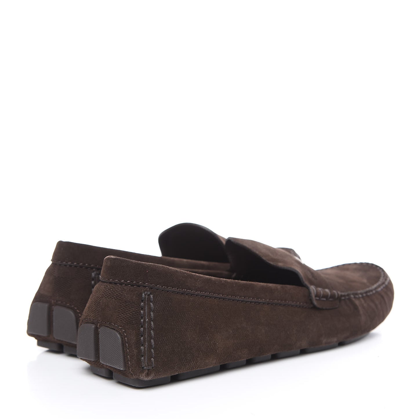 Suede Calfskin Mens Moccasin Loafers 12 Brown