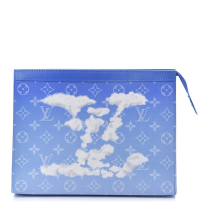 Louis Vuitton Monogram Clouds Pochette Voyage MM A4 Blue 1 of 9
