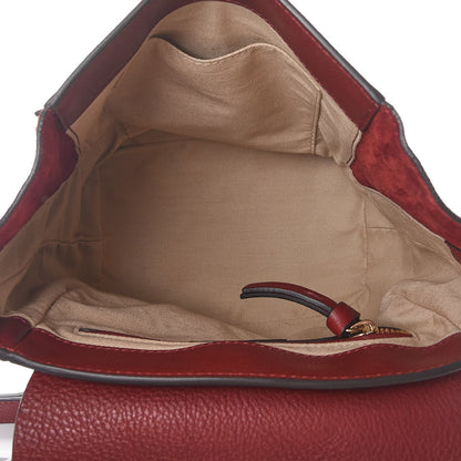 Chloe Suede Calfskin Medium Faye Backpack Sienna Red 5 of 10