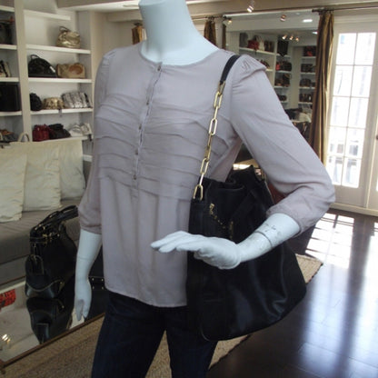 Gucci Leather Chain Shoulder Bag Black 2 of 10