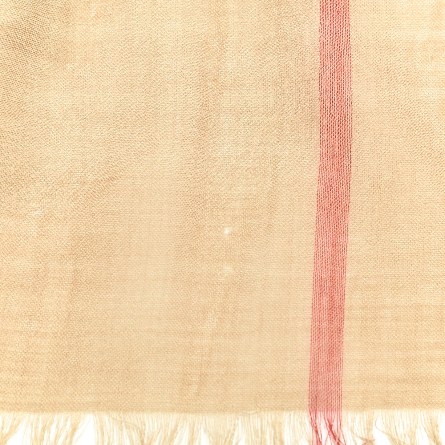 Linen Giant Check Lightweight Scarf Camel