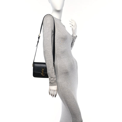 Saint Laurent Smooth Calfskin Small Solferino Satchel Black 2 of 17