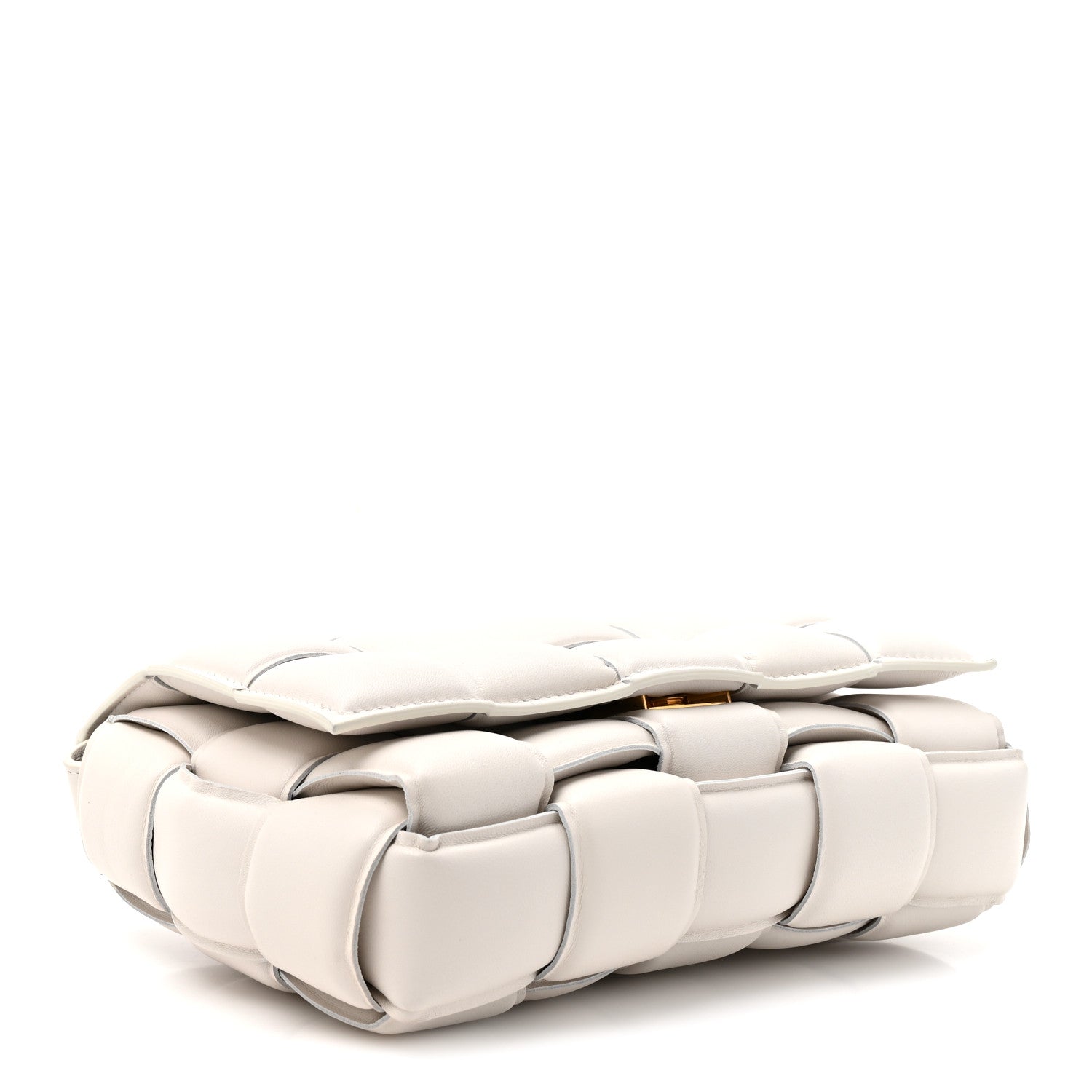 Bottega Veneta Nappa Maxi Intreccio Padded Cassette Crossbody Bag Chalk 3 of 9