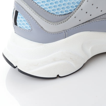 Christian Dior Technical Mesh Calfskin Mens B22 Sneakers 42 White Blue Grey 14 of 15