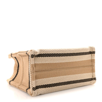 Celine Canvas Calfskin Small Cabas Thais Beige Black White 4 of 9