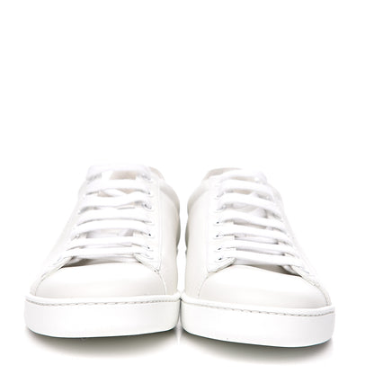 Gucci Calfskin Interlocking G Perforated Womens Ace Sneakers 39.5 White Grey Sky 2 of 11