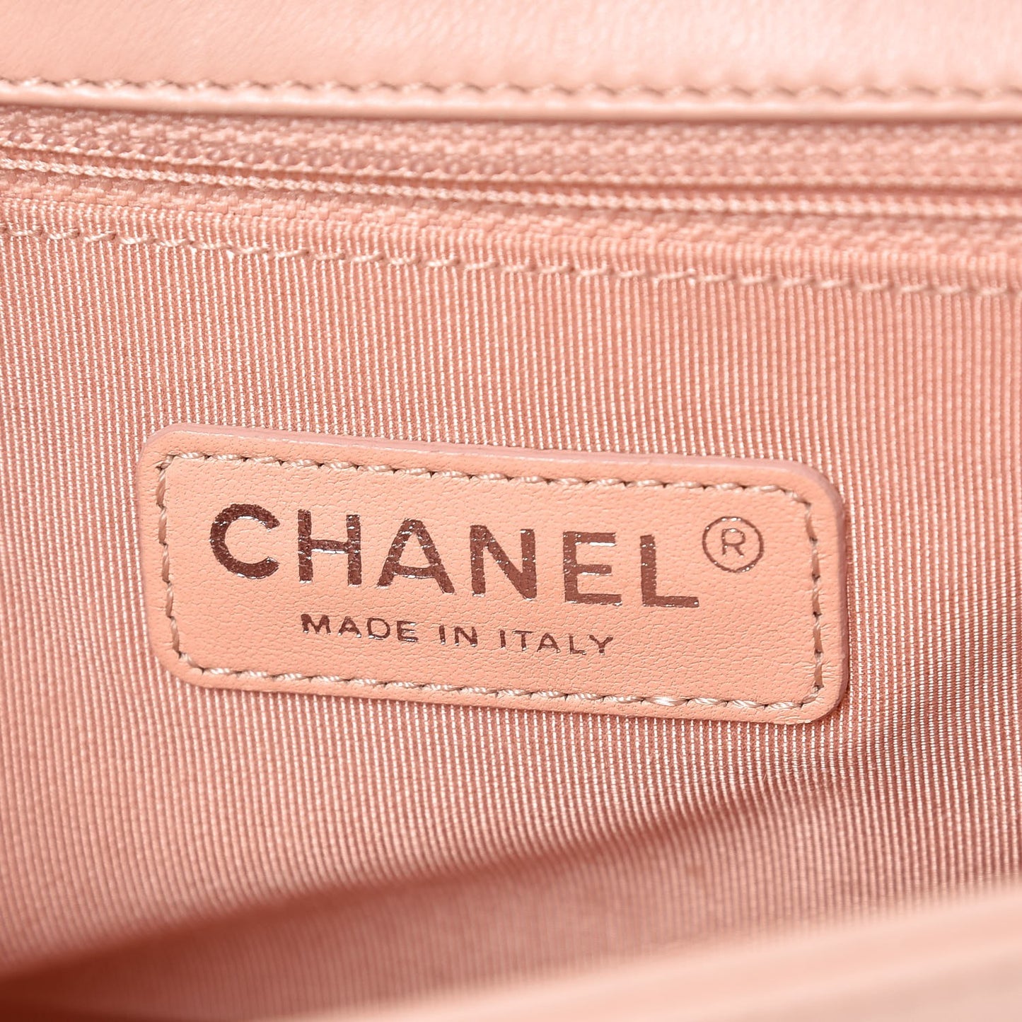 Calfskin Quilted New Medium Boy Flap Light Pink