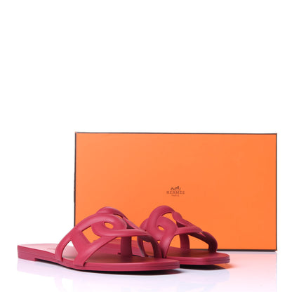 Hermes Rubber Aloha Sandals 37 Rose Baie 10 of 10
